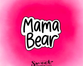 Lettrage Maman Ours