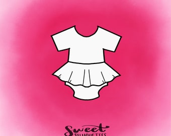 Flutter Skirt Romper Cookie Cutter