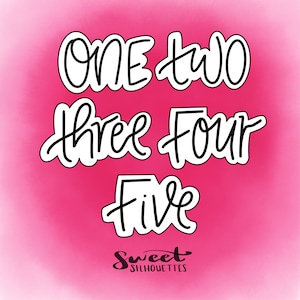 One-Five Lettering Cookie Cutters