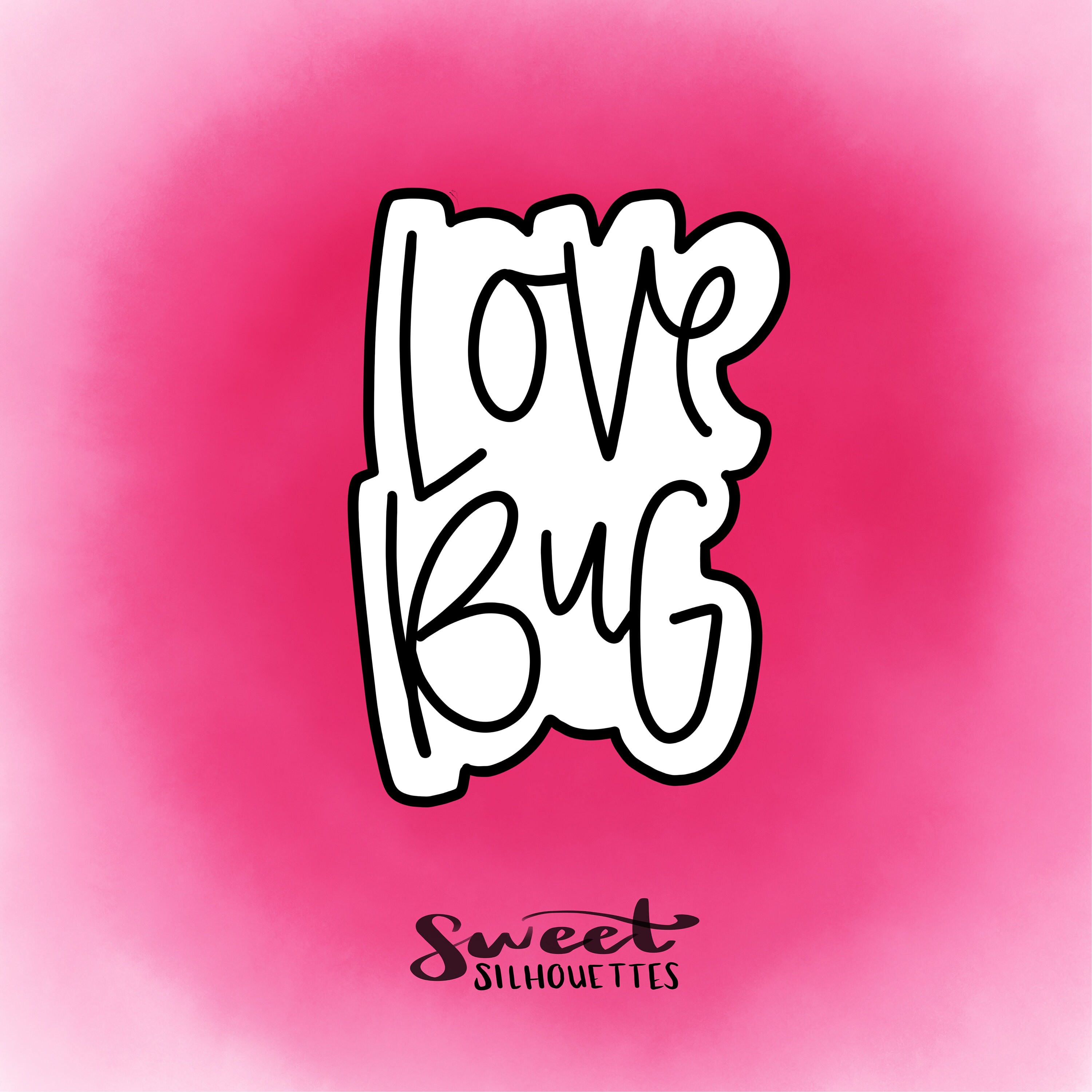 Love Bug Lettering Cookie Cutter - Etsy