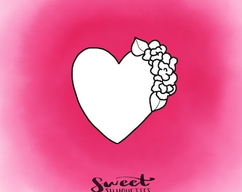 Floral Heart Cookie Cutter