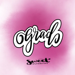 Grad Lettering Cookie Cutter