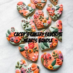 Cacey's Cakery- Paquete de 5 corazones