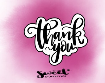 Thank You Lettering Cookie Cutter