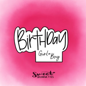 Birthday Girl/Boy Cookie Cutter