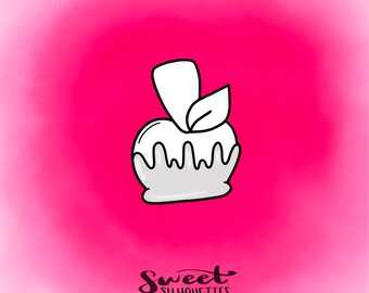 Chubby Candy Apple  Cookie Cutter