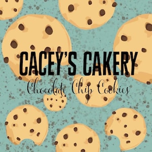 Receta de galleta con chispas de chocolate Cacey's Cakery- Descarga digital/PDF