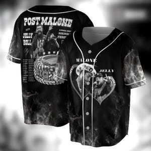 Camiseta de béisbol Jelly Roll de Post Malone, camiseta de concierto de Jelly Roll, artículos de Post