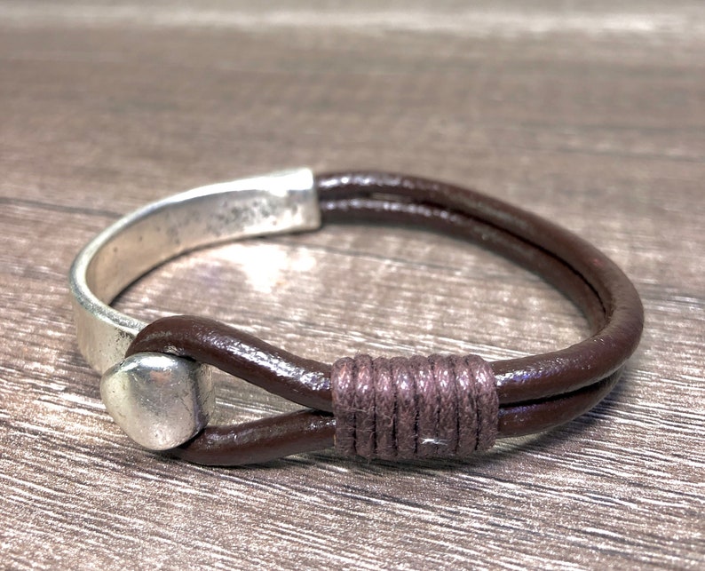 Vintage Leather Cuff Bracelet Alloy Bangle bracelet for Men /& Women Leather Cuff Bracelet