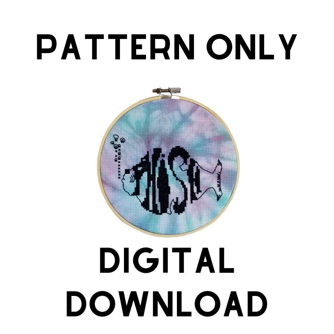 Phish Cross Stitch Pattern / Digital Delivery Pdf and Jpeg Etsy