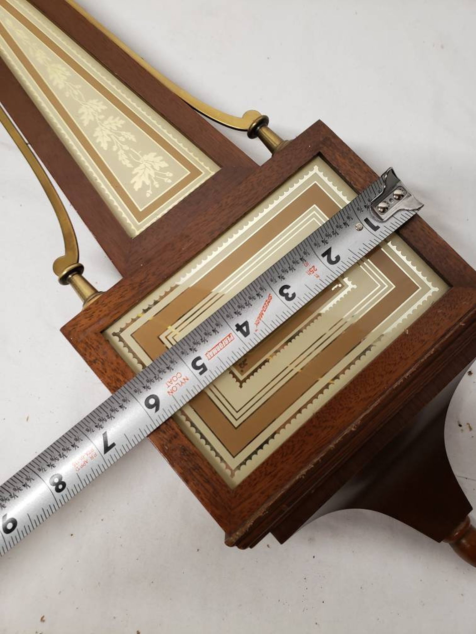 Vintage MCM Seth Thomas Banjo Clock Honestead Design Wood and Etsy