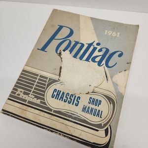 1961 Pontiac Service Shop Repair Manual Original, Good Condition. Vintage