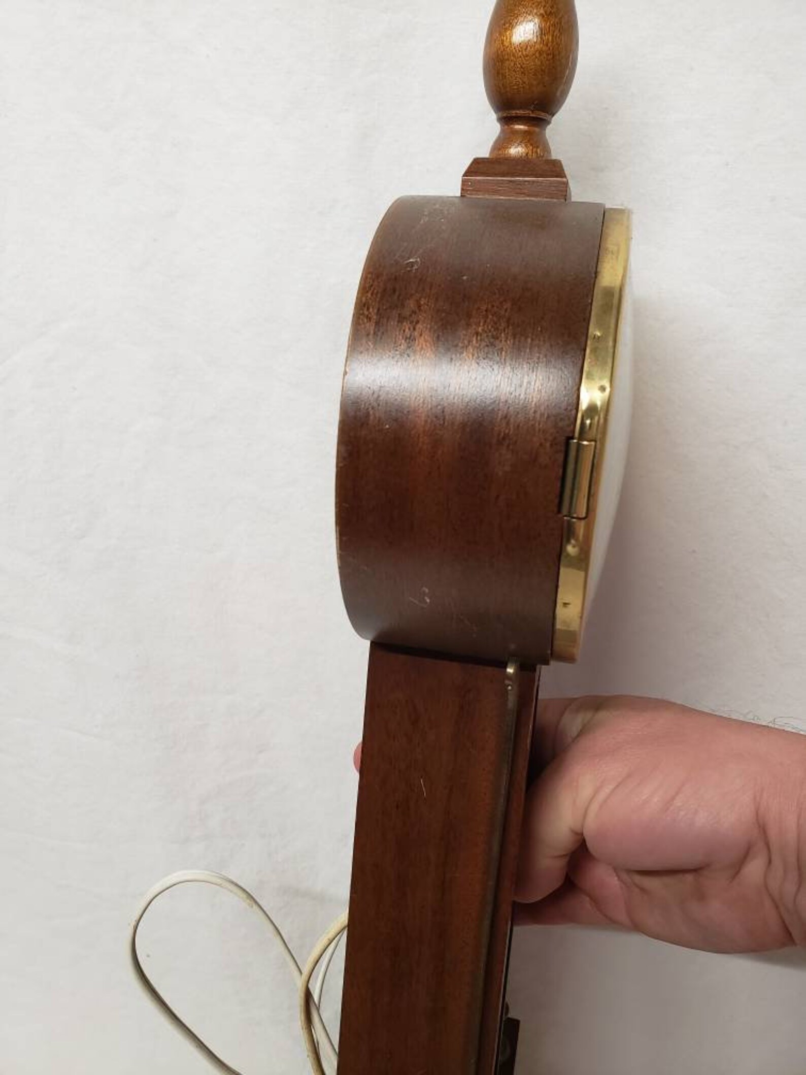 Vintage MCM Seth Thomas Banjo Clock Honestead Design Wood and Etsy