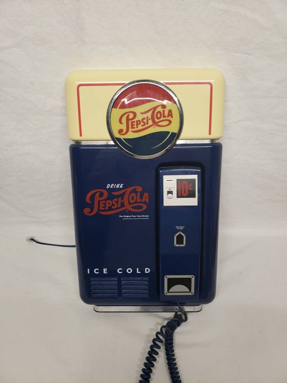 Vintage Pepsi Cola Phone Corded Wall Mounted Landline Etsy