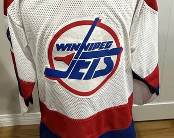 Vintage Winnipeg Jets CCM Hockey Jersey Size Small White 90s NHL