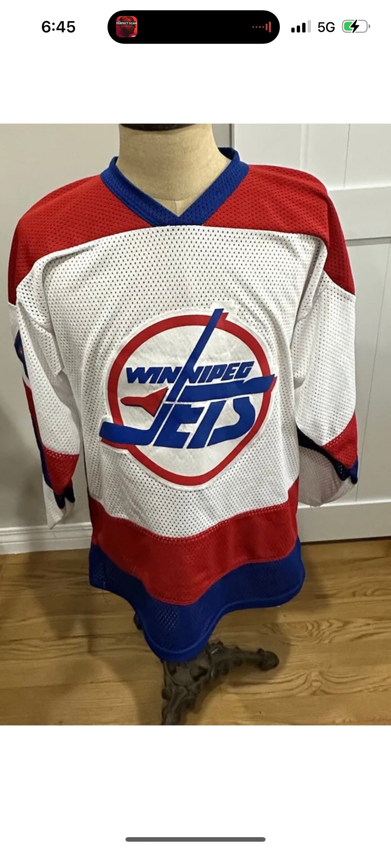 Vintage 1989 Winnipeg Jets Old Logo TSHIRT - S