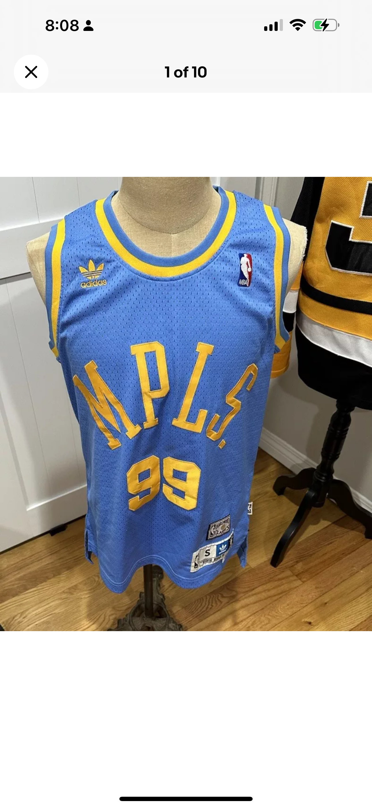 George Mikan MPLS 99 LA Lakers Hardwood Classic Basketball Jersey Mens Small Etsy