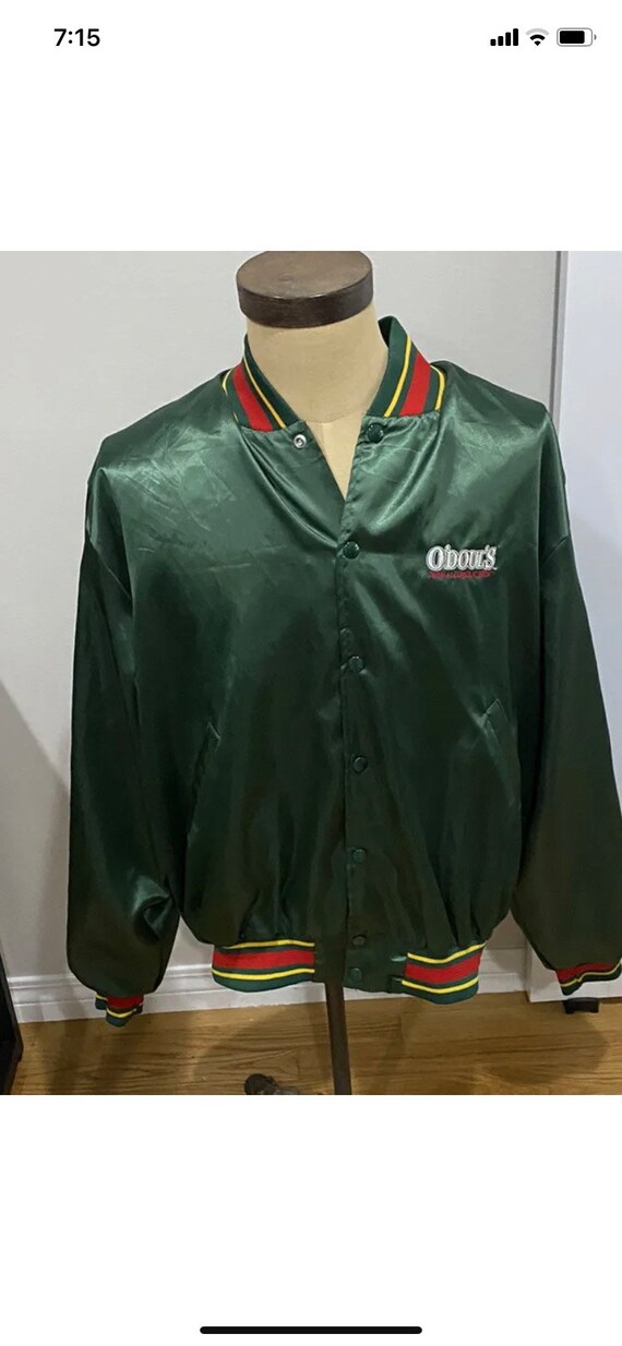 Blouson Aviateur Vintage Anheuser Busch Budweiser – Nylon Bomber Marron – Taille M (Neuf Avec étiquettes)