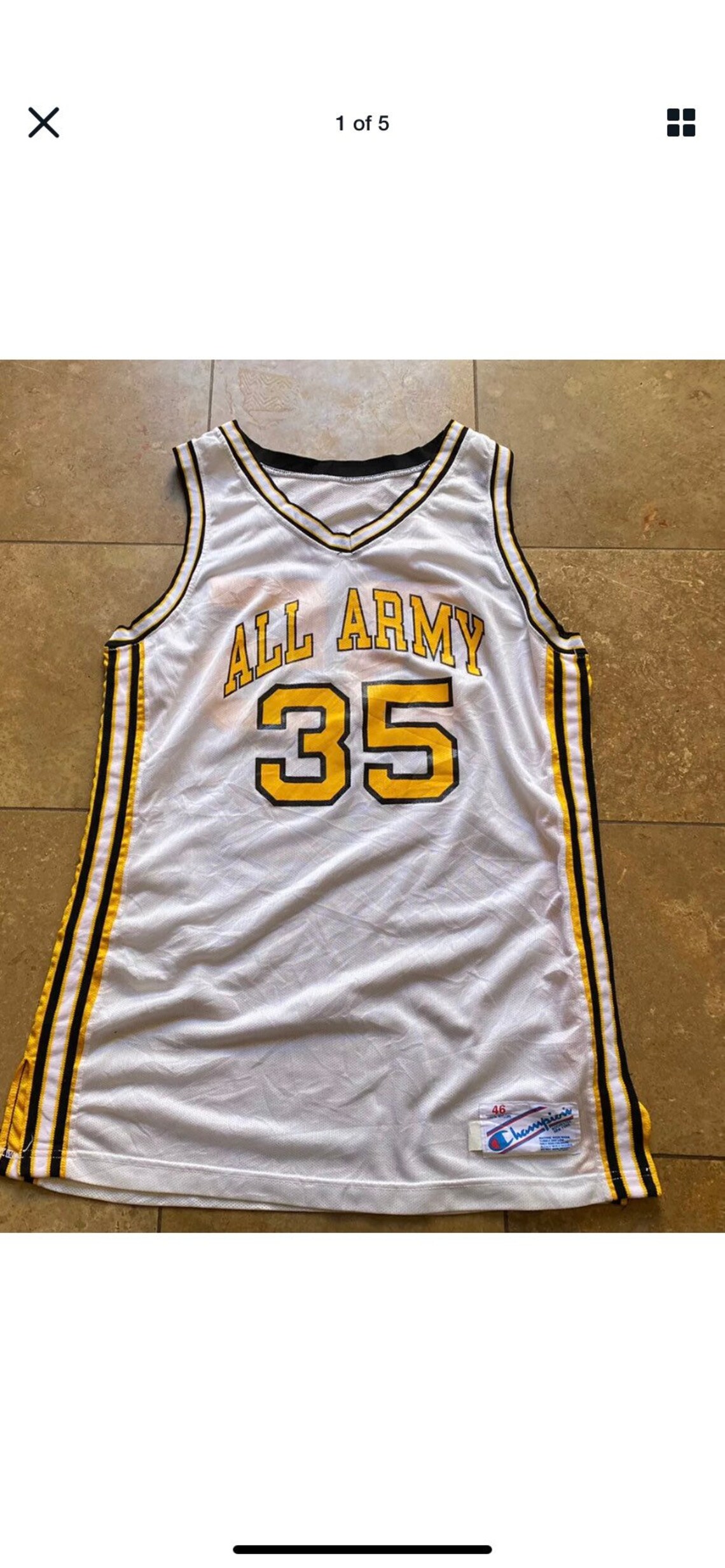 Vintage Champion U.S. Army All Army Basketball Game Jersey Etsy