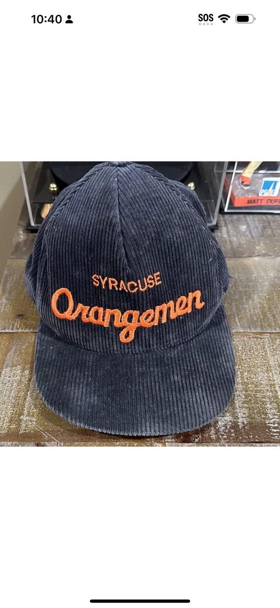 Vintage NCAA Syracuse Orangemen AJD Corduroy Hat S