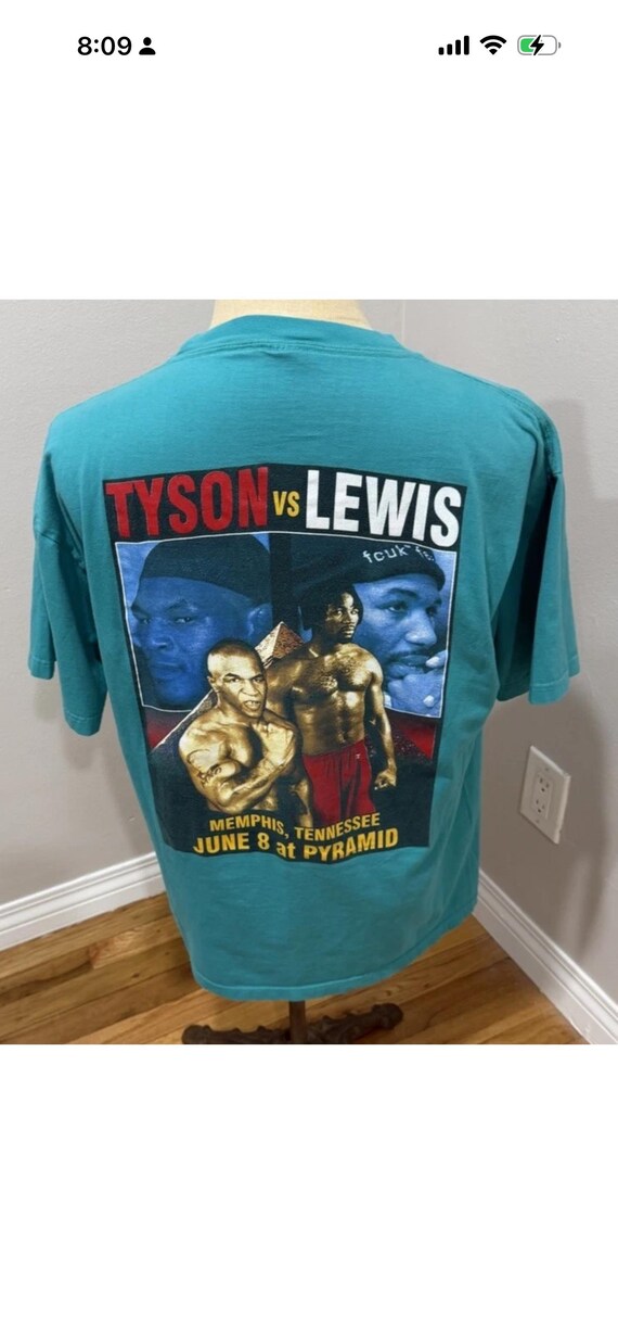 Vintage RARE Blue 2002 Rumble On The River Tyson Vs L… - Gem