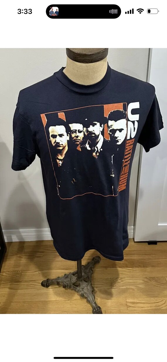 80s U2 Rattle and Hum Album Cover Art Rock Band tshi… Gem