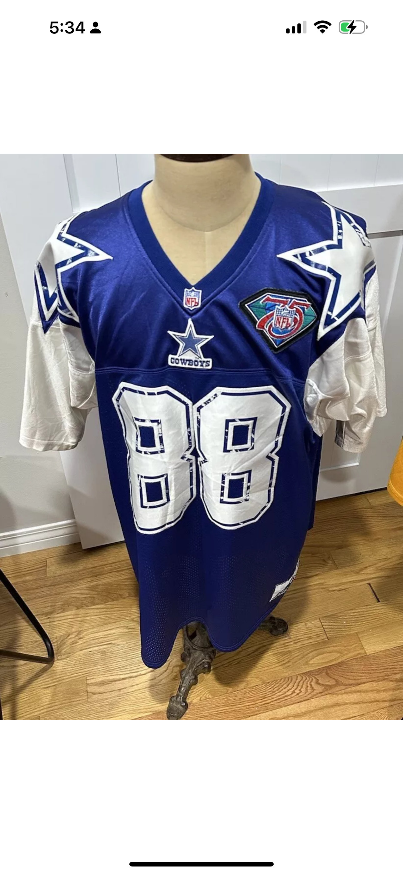 Michael irvin 75th anniversary jersey hotsell