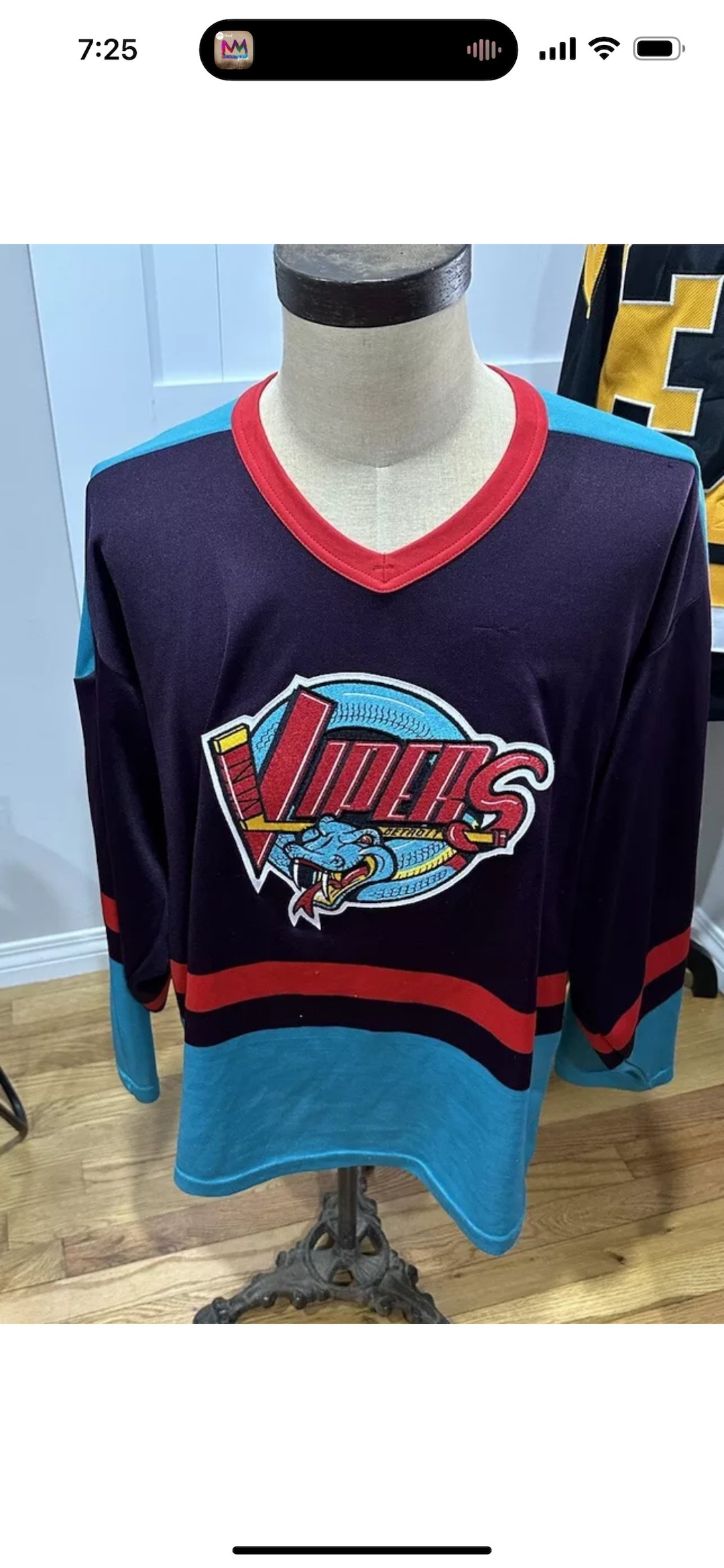 90s Detroit Vipers Bauer vintage Jersey Sz