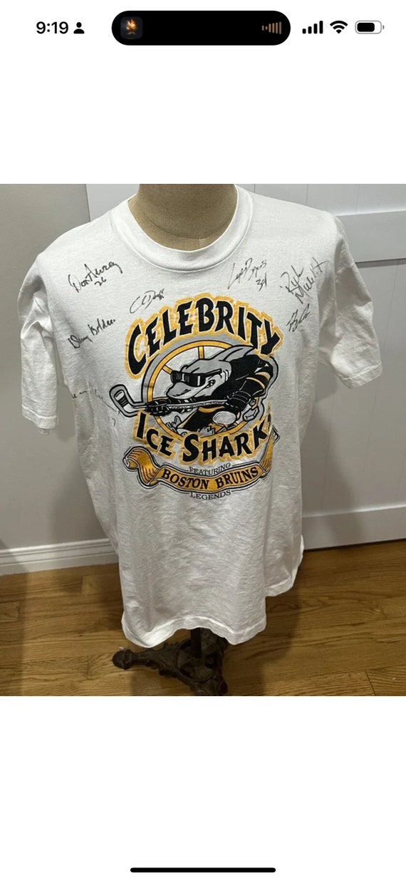 Vintage 90’s Boston Bruins 7 Autographs Signed Cel