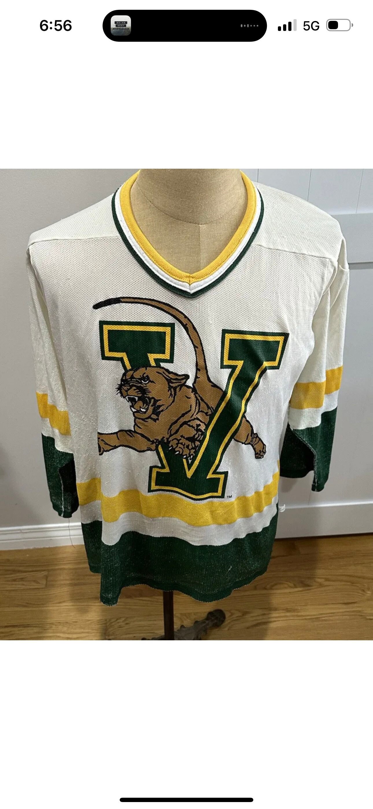 Practice Jersey - Minnesota Wild - Yellow Adidas Size 56