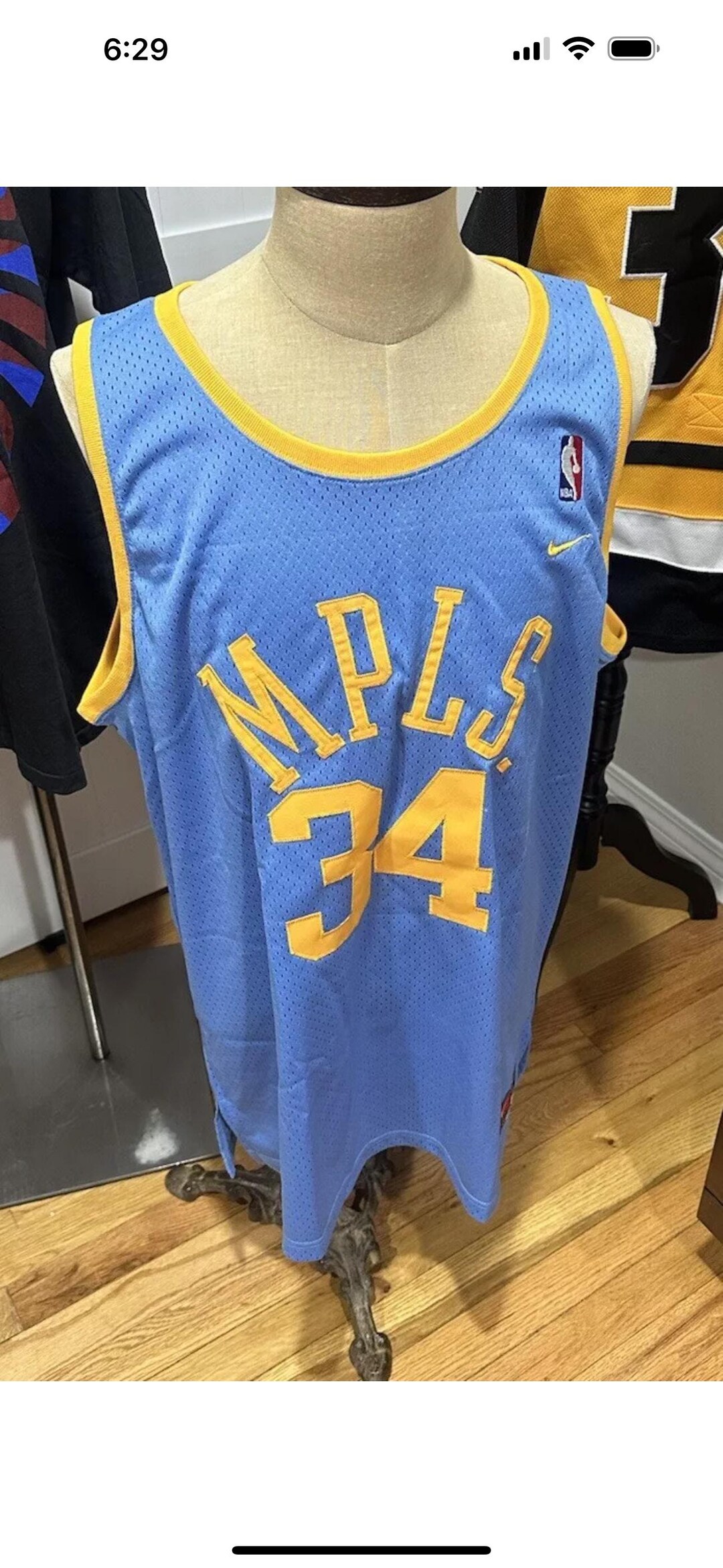 Vintage Los Angeles Lakers MPLS Shaquille O'neal Nike Swingman Jersey ...