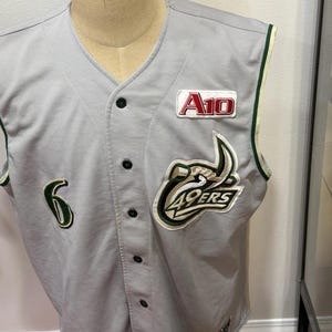 UNC Charlotte 49ers Game Worn Used Atlantic 10 Baseball AIS Jersey Mens 52 afbeelding 2