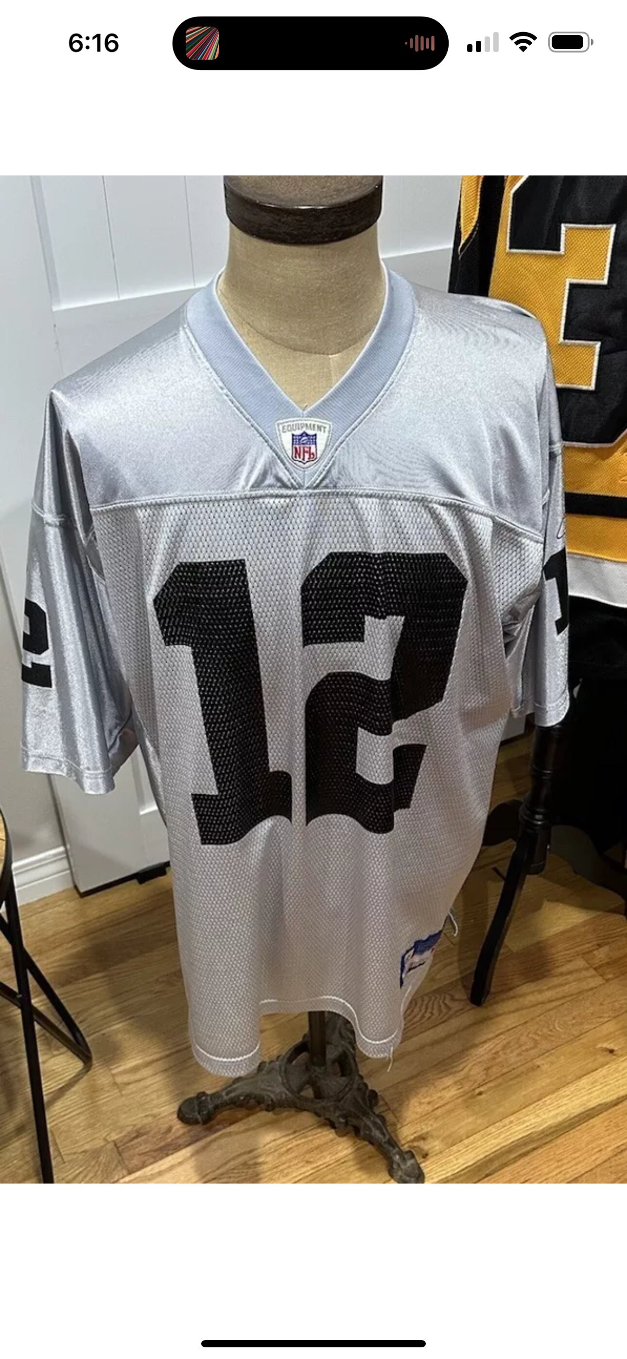 Vintage Reebok Oakland Raiders Rich Gannon Silver Alternate NFL