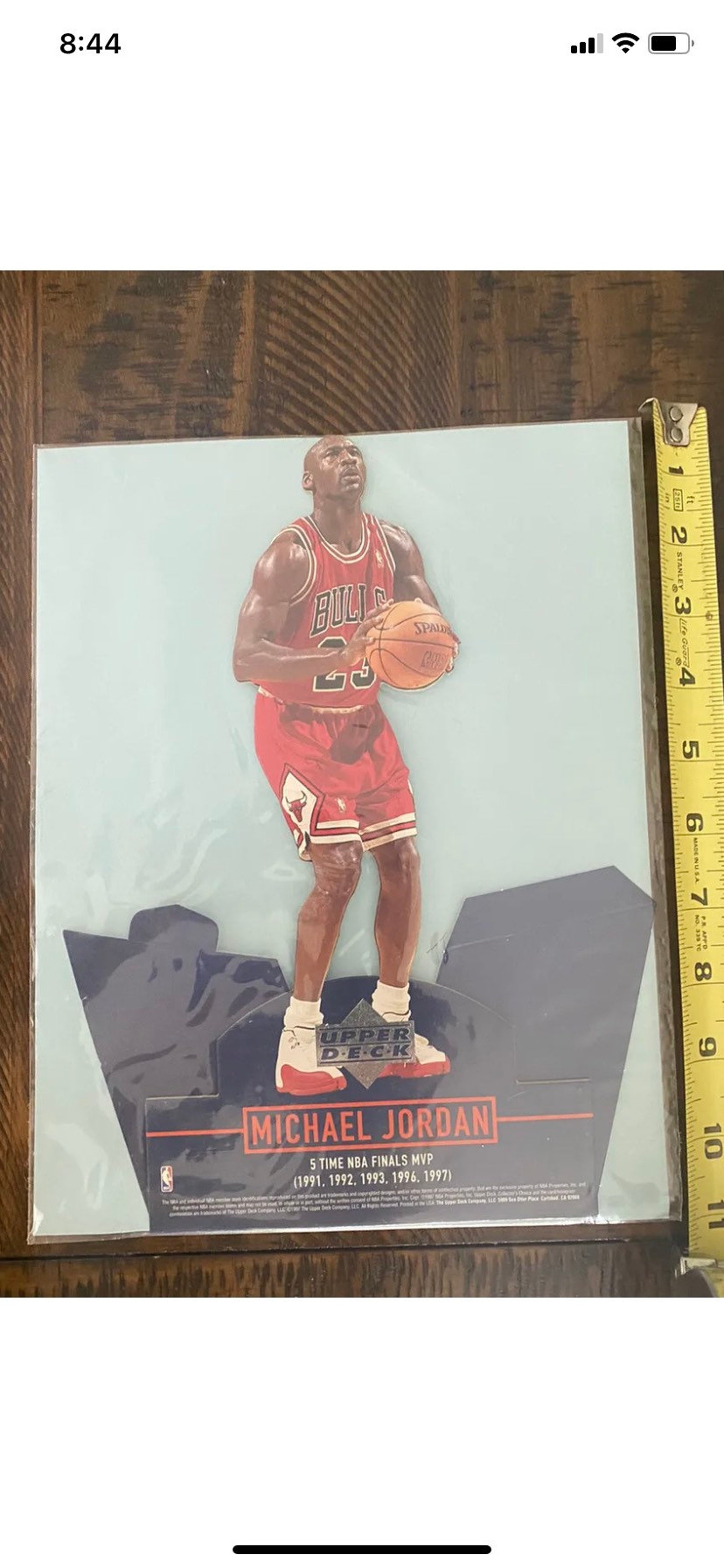 1997 Upper Deck MICHAEL JORDAN Cardboard Cutout 8x11 Display Etsy