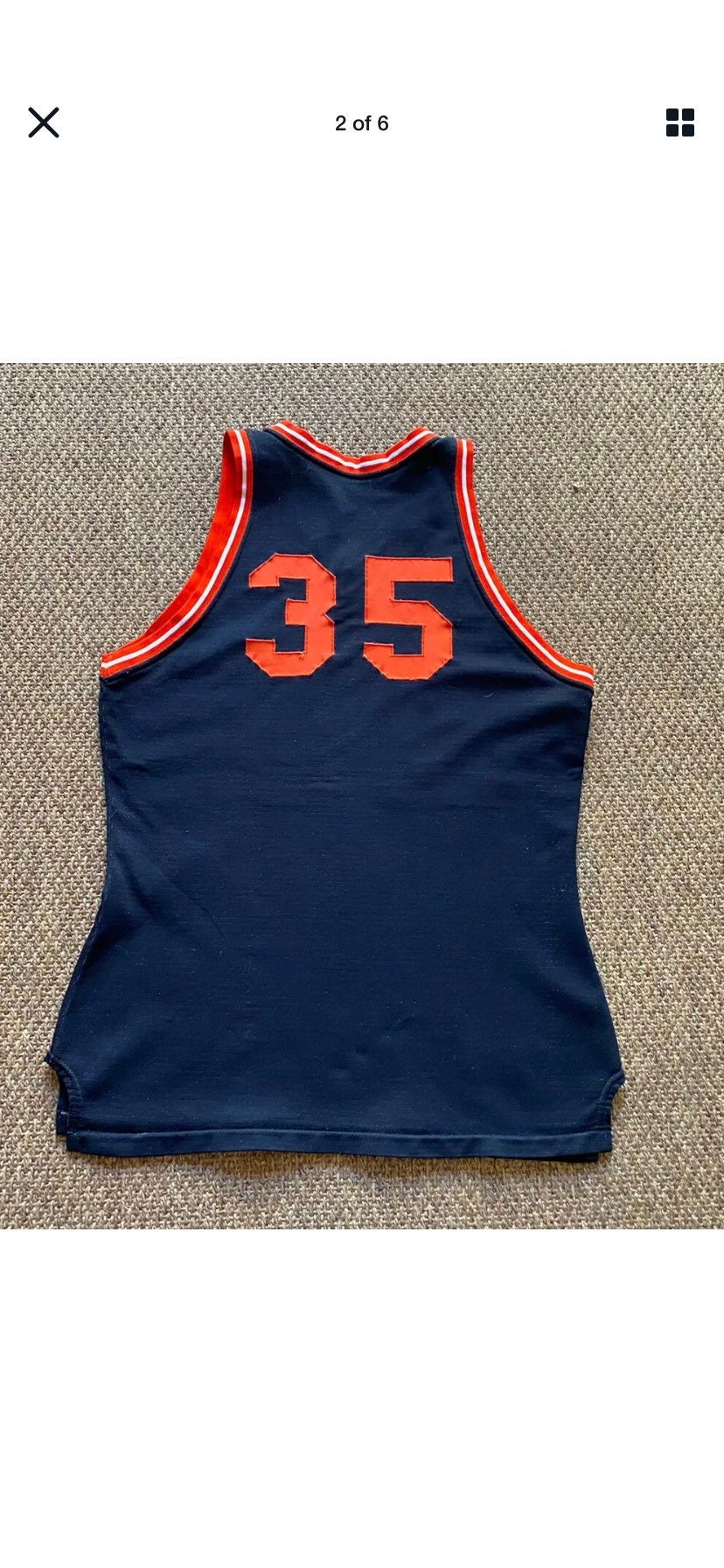 Vintage Auburn Tigers Rawlings Basketball Jersey Mens 42 Etsy