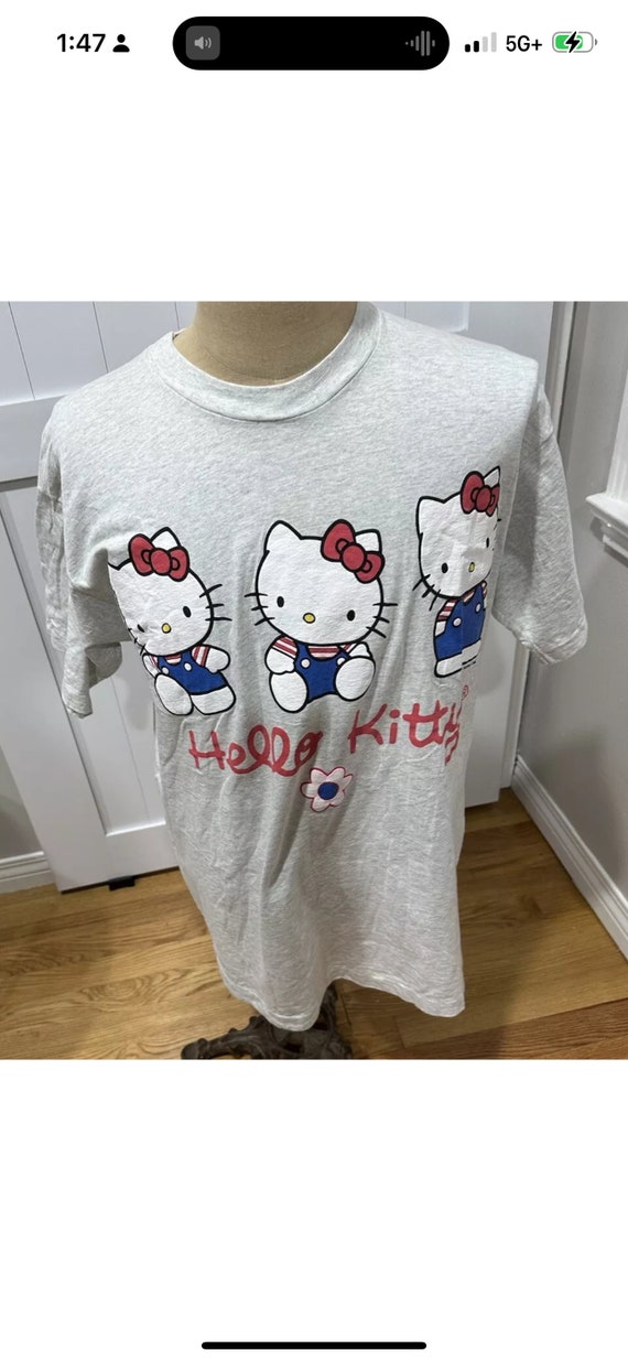 Vintage 90s 1996 Sanrio Hello Kitty Single Stitch 