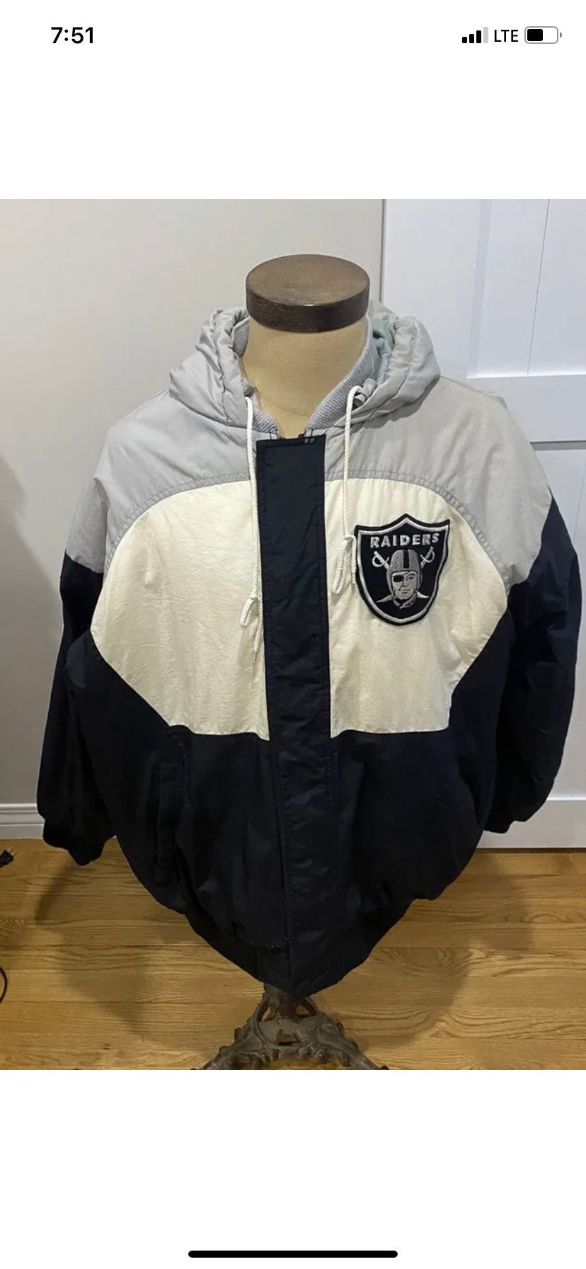 Vintage Apex One Pro Line LA Oakland Raiders Lined Hooded Coat - Etsy
