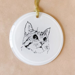 pet ornament, pet memorial, cat ornament, dog ornament, pet illustration, cat illustration, dog illustration, hostess gift, memorial dog gift