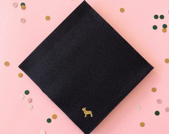 Frenchie Cocktail Napkins, Ready to Ship