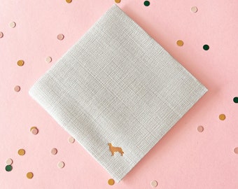 Golden Retriever, Dog Silhouette, Cocktail Napkins, Ready to Ship