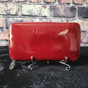 Cartier Happy Birthday Patent Leather Wallet