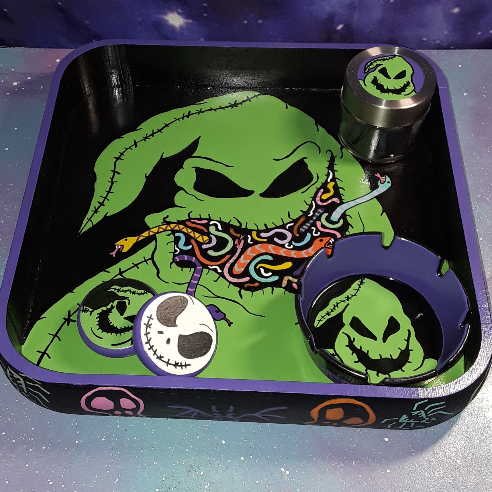 Oogie boogie rolling tray