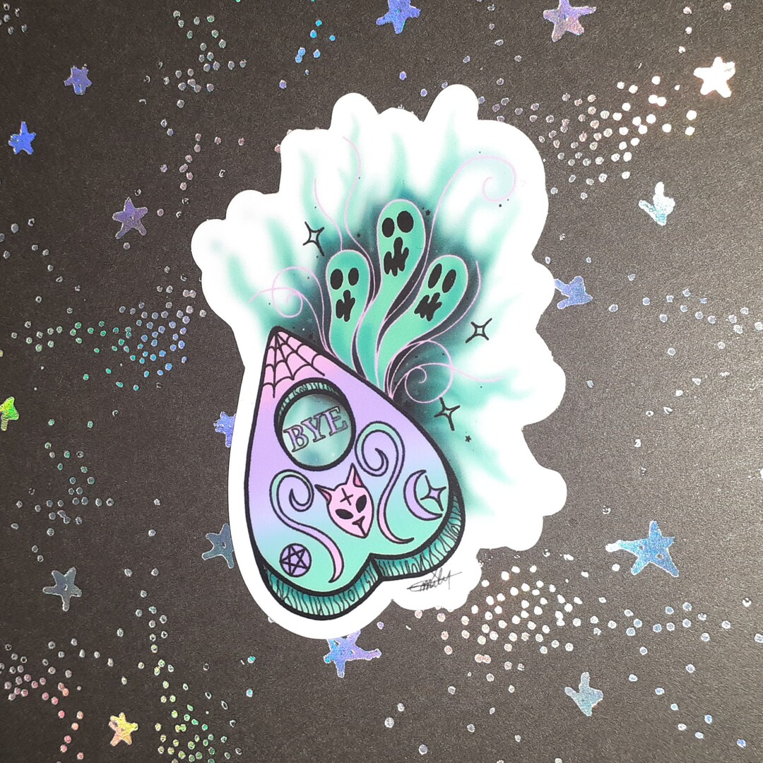 Ouija Planchette Pastel Goth Sticker / Die Cut Vinyl Decal