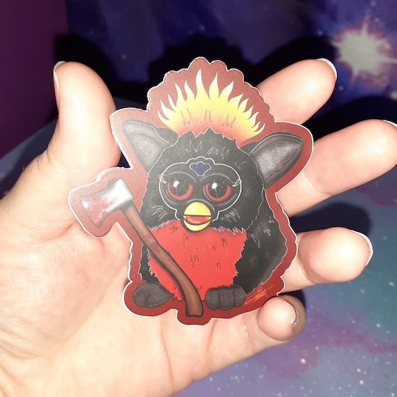 Sticker Evil Furby / Die Cut Vinyl Decal / Creepy Cute