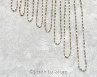 Extra Tiny Silver Tulsi Deity Necklace