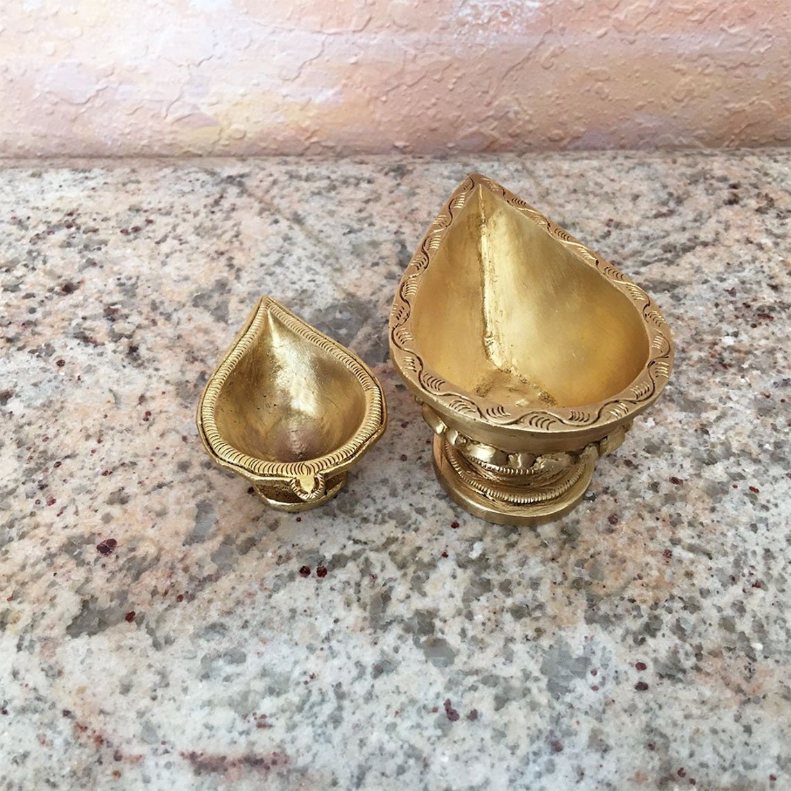 Brass Ghee Lamps diyas With Parrot Design Choose Size Etsy