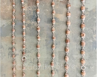 Collana Tulsi in argento con tappi di fantasia - Extra Piccoli, Piccoli e Medi