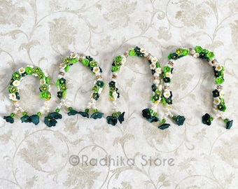 Fiore di Vrindavan - Verde festivo - Copricapo/Bracciale pendente