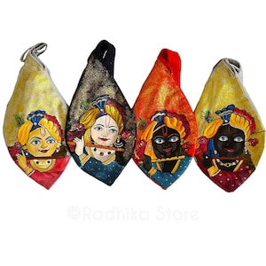 My Gopal Krishna- Hand Painted - Bead Bags- Choose Bag