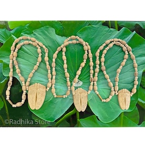 Sri Radha Lotus Feet - Tulsi Necklace - 3 Sizes